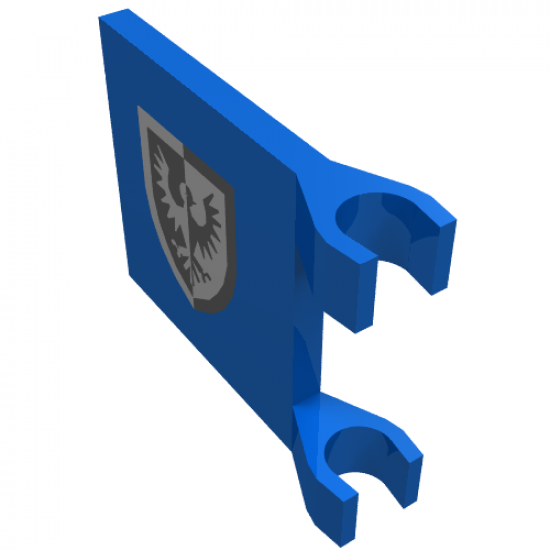 Flag 2 x 2 Square with Black Falcon Shield Bottom Pointed Pattern (Reissue)