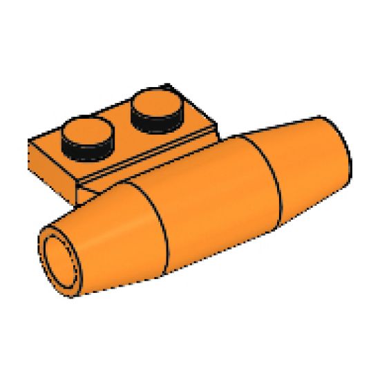 Aircraft Engine Smooth Small, 1 x 2 Side Plate with Axle Holders