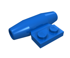 Aircraft Engine Smooth Small, 1 x 2 Side Plate with Axle Holders