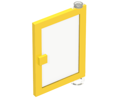 Door 1 x 4 x 5 Right with Trans-Clear Glass