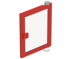 Door 1 x 4 x 5 Right with Trans-Clear Glass