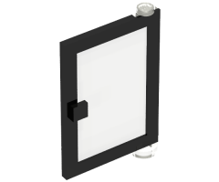 Door 1 x 4 x 5 Right with Trans-Clear Glass