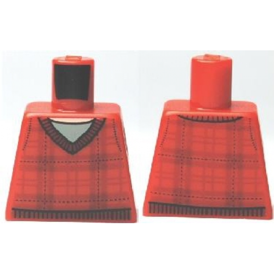 Torso Harry Potter Tartan with V-Neck Pattern