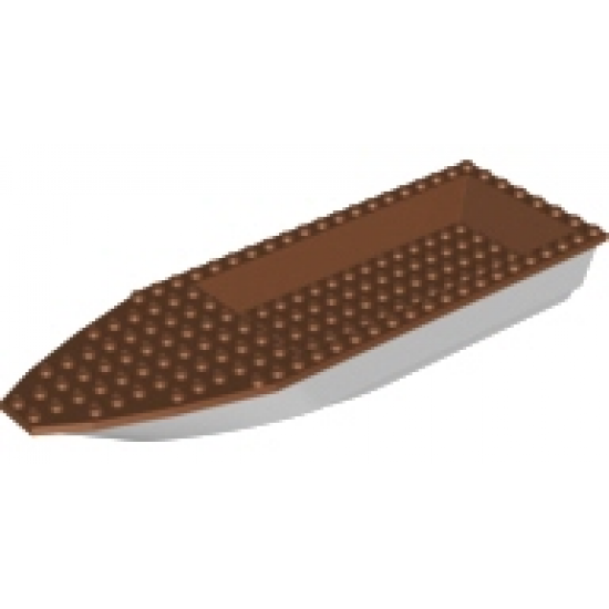 Boat Hull Unitary 28 x 8 Base with Reddish Brown Boat Hull Unitary 28 x 8 Top (92710 / 92711)