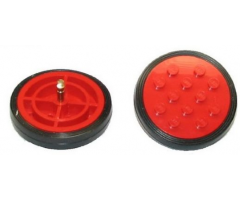 Wheel & Tire Assembly Classic 12 Studs and Axle Cam with Black Tire Smooth - Large (715a / 36)