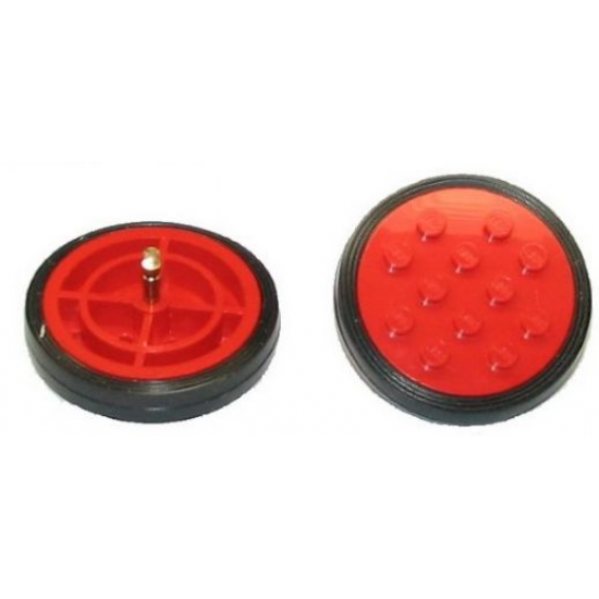 Wheel & Tire Assembly Classic 12 Studs and Axle Cam with Black Tire Smooth - Large (715a / 36)