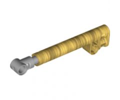 Technic, Shock Absorber 11L with Internal Spring, Dark Bluish Gray Shaft, and Light Bluish Gray Tip