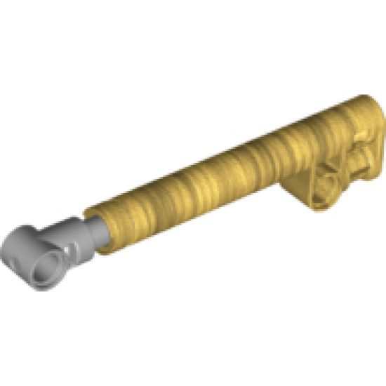 Technic, Shock Absorber 11L with Internal Spring, Dark Bluish Gray Shaft, and Light Bluish Gray Tip