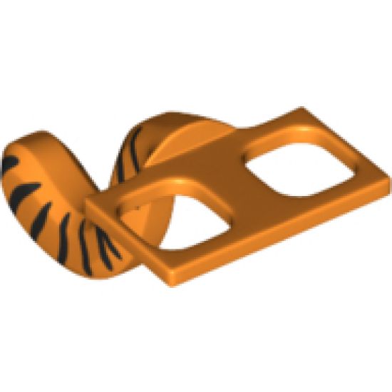 Minifigure, Body Wear Costume Tail Cat with Black Tiger Stripes Pattern (BAM)