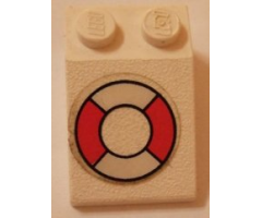 Slope 33 3 x 2 with Life Preserver Pattern (Sticker) - Set 314-1