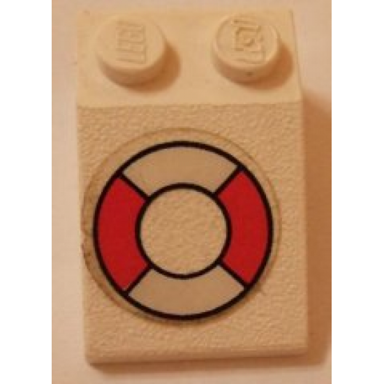 Slope 33 3 x 2 with Life Preserver Pattern (Sticker) - Set 314-1