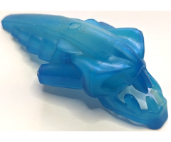 Bionicle Head, Barraki Takadox with Marbled Blue Pattern