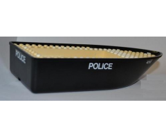 Boat Hull Unitary 25 x 10 x 4 1/3 with 4010 and Police Pattern (Stickers) - Set 4010