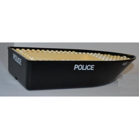 Boat Hull Unitary 25 x 10 x 4 1/3 with 4010 and Police Pattern (Stickers) - Set 4010