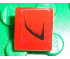 Slope 30 1 x 1 x 2/3 with Black Air Intake Pattern Model Left Side (Sticker) - Set 8681