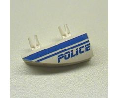 Vehicle Fairing 1 x 4 Side Flaring Intake with Two Pins and Police Blue Line Pattern Left