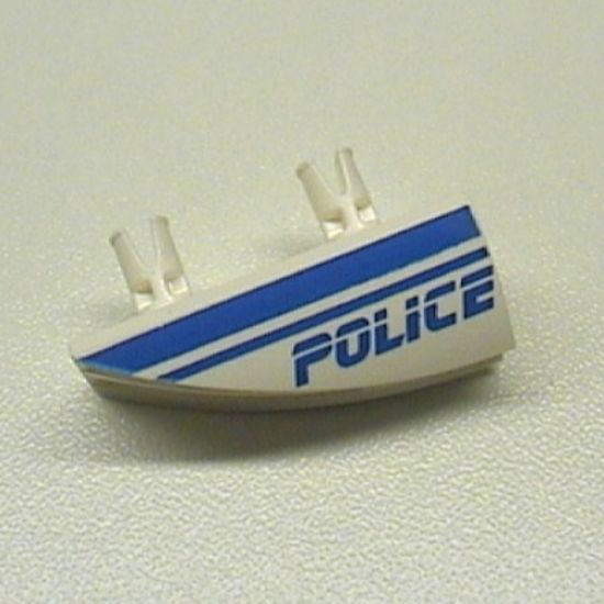 Vehicle Fairing 1 x 4 Side Flaring Intake with Two Pins and Police Blue Line Pattern Left