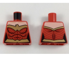 Torso Female Outline and Gold Trim and Belt, Eagle Trim Pattern (Wonder Woman)