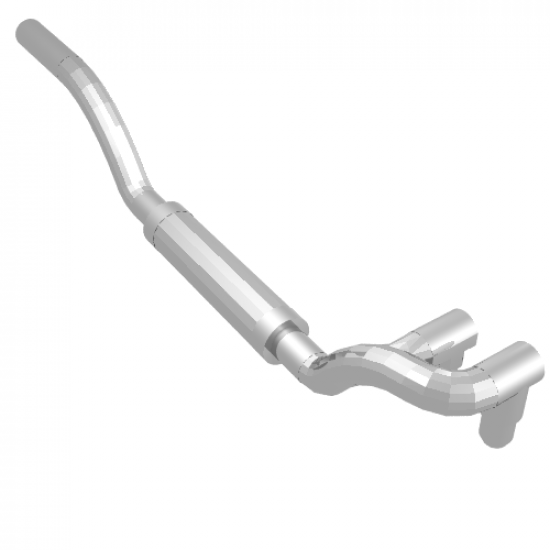 Vehicle Exhaust Pipe Twin Inlet 11L Right