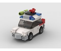 Mini Ecto-1 - Ghostbusters // Fits a figure inside! //