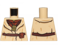 Torso SW Layered Shirt Yoda, Reddish Brown Undershirt, Dark Brown Belt and Pan Flute Pattern