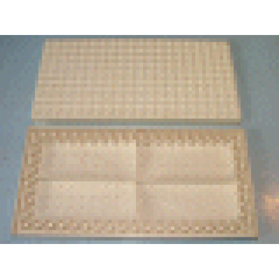 Brick 10 x 20 with Bottom Tubes in single row around edge, with '+' Cross Support