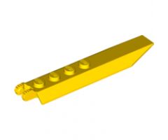 Hinge Plate 1 x 8 with Angled Side Extensions, Squared Plate Underside