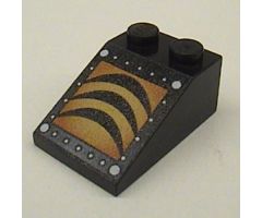 Slope 33 3 x 2 with Stingrays 3 Black Arcs and White Circles Pattern