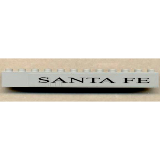 Brick 1 x 12 with 'SANTA FE' Pattern (Sticker) - Set 10020