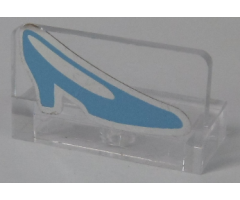 Panel 1 x 2 x 1 with Blue Shoe Pattern (Sticker) - Set 41055