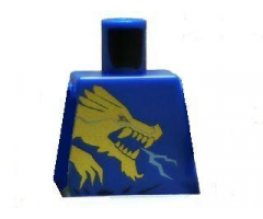 Torso Ninjago Gold Dragon Front and Gold Lion and 'JAY' Back Pattern