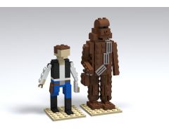 Han Solo & Chewbacca from tf11-1, instructions