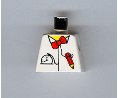 Torso Time Cruisers Red Bow Tie, Pencil and Pocket Watch Pattern