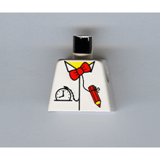 Torso Time Cruisers Red Bow Tie, Pencil and Pocket Watch Pattern