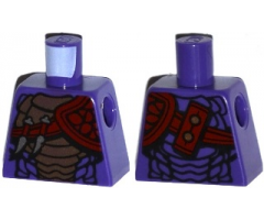Torso Ninjago Snake with Black and Copper Scales, Knives and Shoulder Pad Pattern