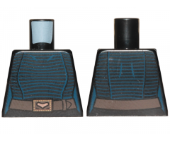 Torso Female Dark Blue Stripes with Belt Pattern (SW Barriss Offee)
