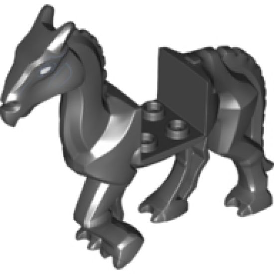 Horse, Skeletal with White Eyes Pattern (Thestral)