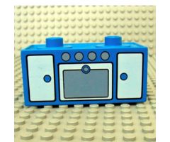 Duplo, Furniture Oven Range with 2 Top Studs and Doors Pattern
