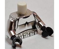 Torso SW Armor Stormtrooper Black Chest Marking with Line Pattern / Chrome Silver Arms / Black Hands