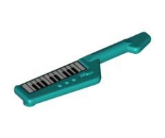 Minifigure, Utensil Keytar with Black and White Keyboard Pattern