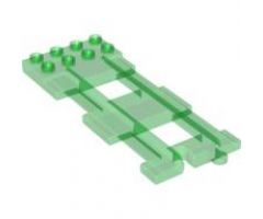 Duplo, Train Track End with 2 x 4 Plate on One End
