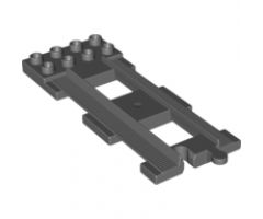 Duplo, Train Track End with 2 x 4 Plate on One End