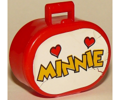 Scala Utensil Oval Case with Minnie and Two Hearts Pattern (Sticker) - Sets 4165 / 4178