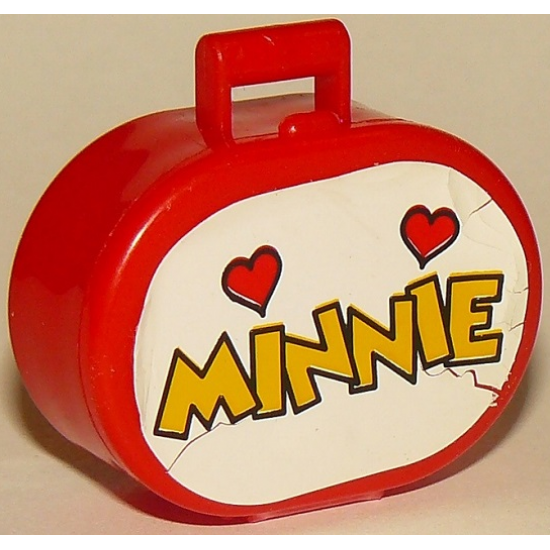 Scala Utensil Oval Case with Minnie and Two Hearts Pattern (Sticker) - Sets 4165 / 4178