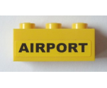 Brick 1 x 3 with 'AIRPORT' Pattern (Sticker) - Set 3182