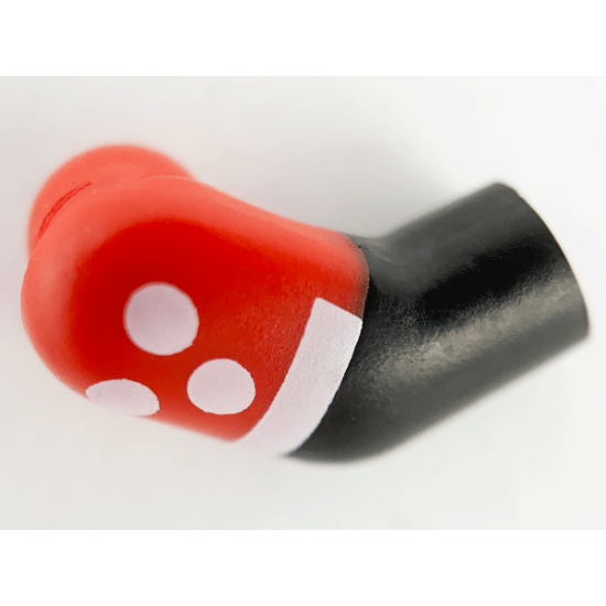 Arm, Right with Red Short Sleeves, White Dots and Cuffs Pattern