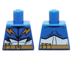 Torso Lightning Lad Muscles, Gold Belt, Pouches Pattern
