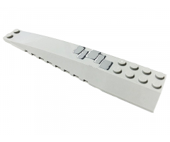 Wedge 16 x 4 Triple Curved with Bricks Pattern 2 (Sticker) - Set 71040