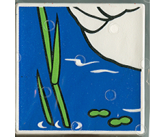 Duplo, Tile 2 x 2 x 1 with Duck Mosaic Picture 04 Pattern (Set 1078)