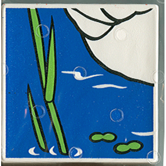 Duplo, Tile 2 x 2 x 1 with Duck Mosaic Picture 04 Pattern (Set 1078)